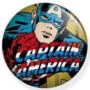 MARVEL COMICSバッジ25mm MVL-304 MARVEL COMICS CAN BADGE 25mm /Captain America-01 [缶バッジ]