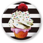 OSB 40mmバッジ OSB016 OilshockDesigns /Cap Cake [缶バッジ]