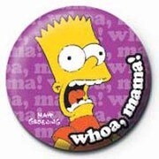 PB 25mmバッジ PB1069 THE SIMPSONS /Burt