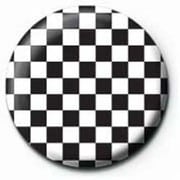 PB 25mmバッジ PB1252 CHECK /black&white