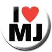 PB 25mmバッジ PB1721 MICHAEL JACKSON /I Love M.J [缶バッジ]