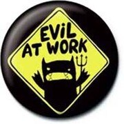 PB 25mmバッジ PB1898 David & Goliath Monster Mash /Evil At Work