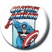 PB 25mmバッジ PB1915 MARVEL /Captain America - Retro