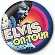 PB 25mmバッジ PB1959 ELVIS PRESLEY  /On Tour