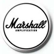 PB 25mmバッジ PB1966 MARSHALL /White Logo