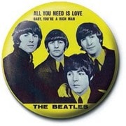 PB 25mmバッジ PB2040 THE BEATLES /Yellow