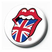 PB 25mmバッジ PB3545 ROLLING STONES /lips union jack