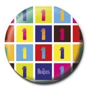 PB 25mmバッジ PB3640 THE BEATLES  /Number 1 Collage