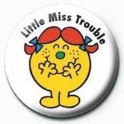 PB 25mmバッジ PB3871 Little Miss Trouble