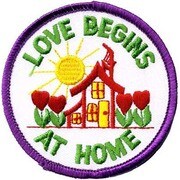 PAパッチ PA-020 LOVE /BEGINS AT HOME