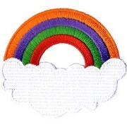 PAパッチ PA-022 LOVE /RAINBOW CLOUD