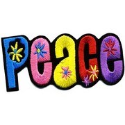 PAパッチ PA-026 PEACE /LETTERS
