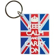 ラバーキーリング RKY-059 KEEP CALM AND CARRY ON / Union Jack