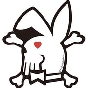BUNNY SKULL バニースカル 防水ステッカー AND-005