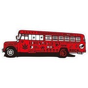 SCRAWL BUS RED レッドバス 防水ステッカー AND-007