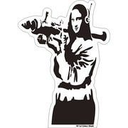 BANKSY バンクシー Mona Launcher クリアステッカー BKS-002