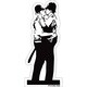 BANKSY バンクシー Kissing Coppers クリアステッカー BKS-003