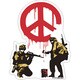 BANKSY バンクシー CND Soldiers クリアステッカー BKS-008