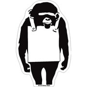 BANKSY バンクシー Monkey Sign クリアステッカー BKS-011