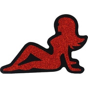 CADステッカー MUD FLAP GIRL GLITTER STICKER CAD-016