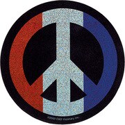 CADステッカー PEACE SIGN GLITTER STICKER CAD-018