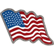 CADステッカー AMERICAN FLAG /GLITTER STICKER CAD-020