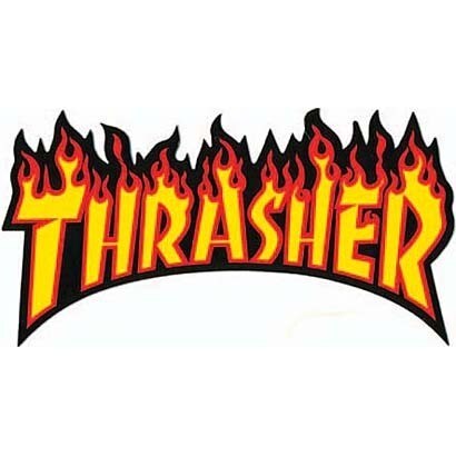 CHXステッカー THRASHER FLAMES CHX-014
