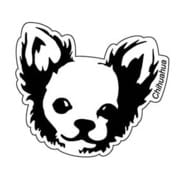 ステッカー DOG FACE /CHIHUAHUA DF-06
