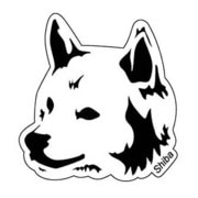 ステッカー DOG FACE /SHIBA DF-08
