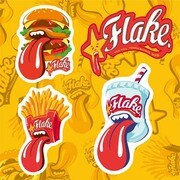 FLAKE フレイク Junk Flake 防水ステッカー FLS-019