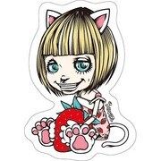 FPステッカー Four Side Products /いちごちゃん(ネコ) FP-018