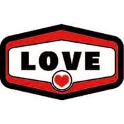 LOVEステッカー LOVE LS-004
