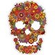 防水ステッカー オイルショックデザインズ Flower Skull OSS-014