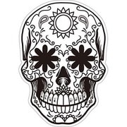 防水ステッカー オイルショックデザインズ Mexican Skull OSS-024