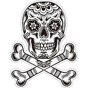 防水ステッカー オイルショックデザインズ Moda Skull OSS-025