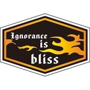 コトワザステッカー 知らぬが仏 Ignorance is bliss 防水加工 PS-022