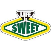 コトワザステッカー じんせいは良いものだ LIFE is SWEET 防水加工 PS-028
