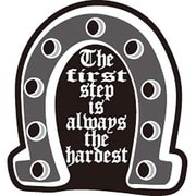 コトワザステッカー 最も大変なのはいつでも最初の一歩 The First Step is Always… PS-040