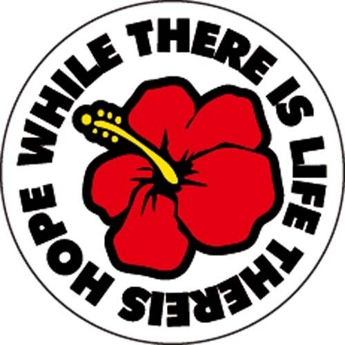 コトワザステッカー 生きている限り希望がある THEREIS HOPE WHILE THERE IS LIFE 防水加工 PS-062