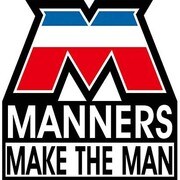 コトワザステッカー 行儀作法が人を作る MANNERS MAKE THE MAN PS-069