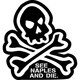 コトワザステッカー ナポリを見て死ね SEE NAPLES AND DIE 防水加工 PS-070