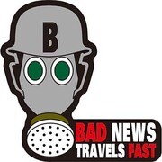 コトワザステッカー 悪い知らせは早く伝わる BAD NEWS TRAVELS FAST 防水加工 PS-077