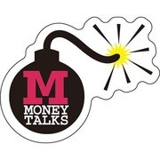 コトワザステッカー 金がものをいう MONEY TALKS 防水加工 PS-078