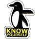 コトワザステッカー 身の程を知れ KNOW YOURSELF 防水加工 PS-086
