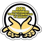 コトワザステッカー 弱り目に祟り目 GOD'S PUNISHMENT COMES… PS-094