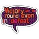 コトワザステッカー 負けるが勝ち Victory can be found even in defeat 防水加工 PS-096