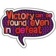 コトワザステッカー 負けるが勝ち Victory can be found even in defeat 防水加工 PS-096