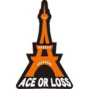 コトワザステッカー 一か八か ACE OR LOSS 防水加工 PS-099