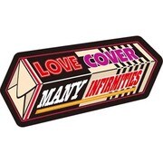 コトワザステッカー 愛は多くの欠点を覆う LOVE COVER MANY INFIRMITIES 防水加工 PS-101