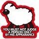 コトワザステッカー 人は見かけによらぬもの YOU MUST NOT JUDGE A PERSON… 防水加工 PS-118